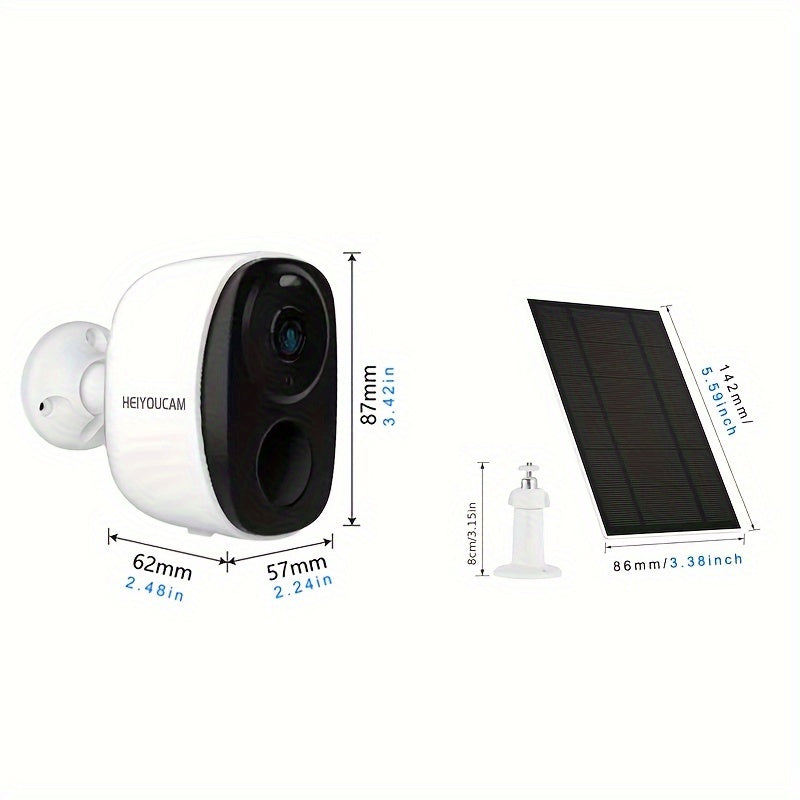 NNETM Wireless Solar Security Camera Outdoor (3MP Night Vision) by NNETM