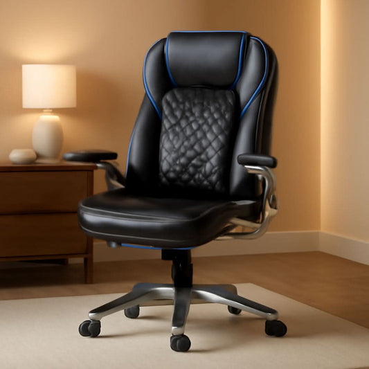 Ergonomic High Back Leather Office Chair For Home Use by ShipItFurniture