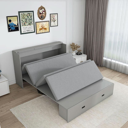 57 Inch Murphy Bed With Integrated Storage Solution by ShipItFurniture