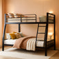 Full XL Over Queen Bunk Bed Black Heavy Duty Steel Frame by ShipItFurniture