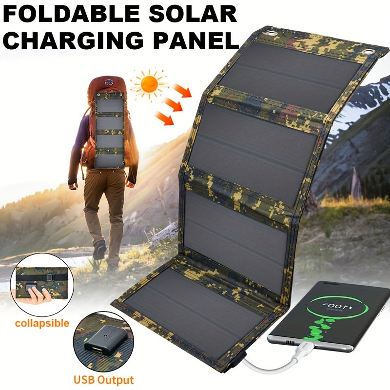 NNETM Portable Foldable Camouflage Solar Panel Charger by NNETM