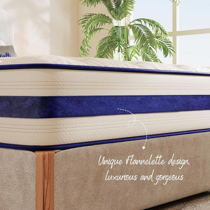 Twin XL 12Inch Hybrid Breathable MemoryFoam Pocket Springs Mattress by ShipItFurniture