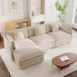 Modular Sectional Sofa 111.5 Inch Movable Ottoman Chenille by ShipItFurniture