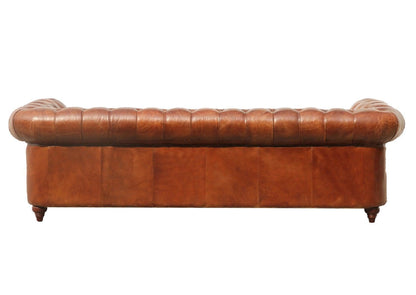Canvello Paris Club Chester Bay Tufted Sofa, Brown by Canvellollc
