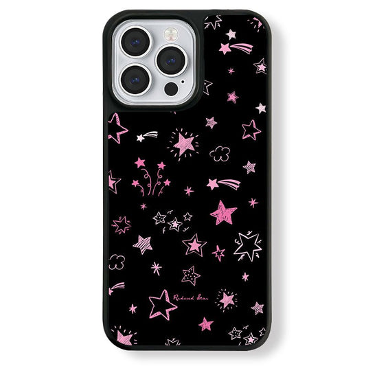 Casey Reduced Star Pink Twinkling Stars AG Matte Phone Case – Magnetic Anti-Fingerprint Protective Cover by CASEY