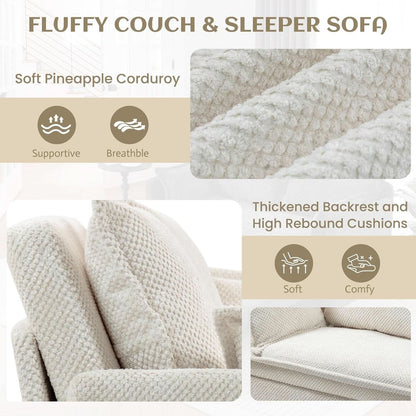 Convertible King Sofa Bed with USB Charging and Pockets by ShipItFurniture