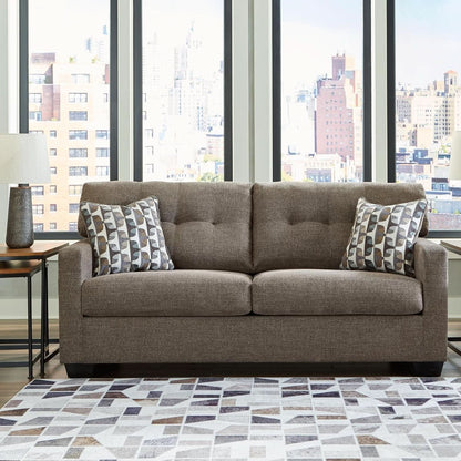 Contemporary Espresso Full Size Sofa Sleeper MemoryFoam by ShipItFurniture