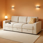 105Inch UShaped SectionalSofa With Pullout Bed Beige by ShipItFurniture