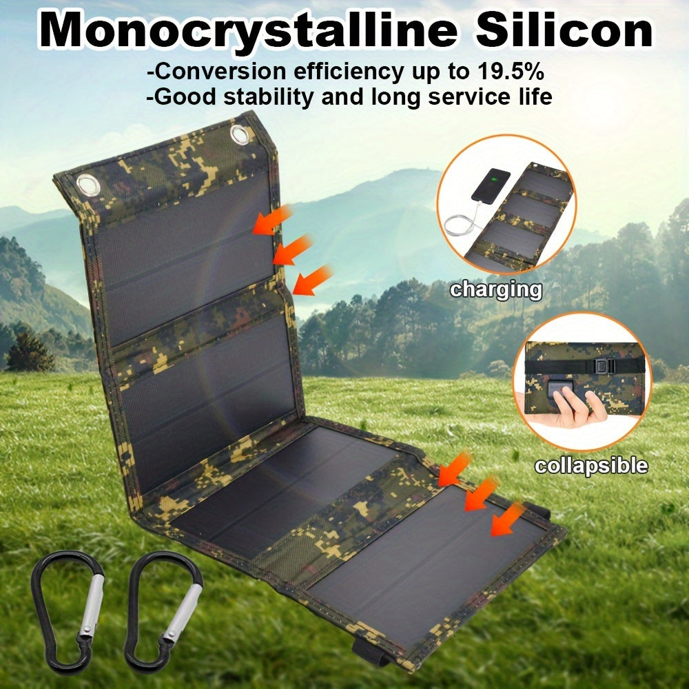 NNETM Portable Foldable Camouflage Solar Panel Charger by NNETM