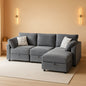 Gray Modular Sectional Sofa With Hidden Compartment by ShipItFurniture
