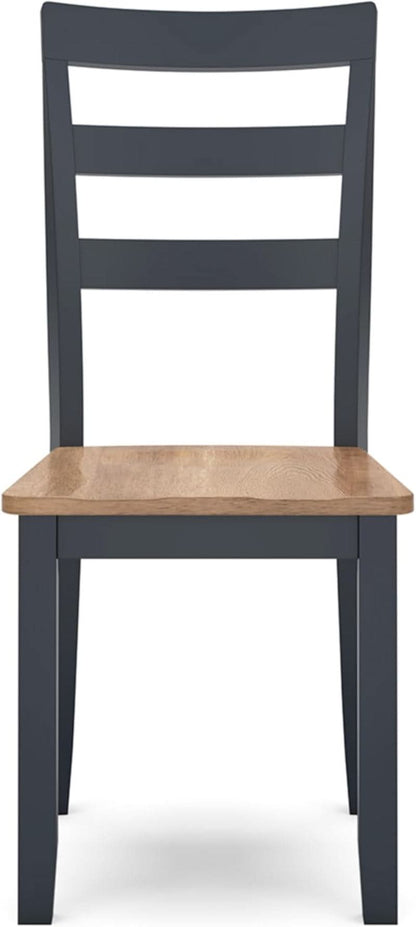 Gesthaven Solid Wood Frame Dining Chair Set 2 White Natural by ShipItFurniture