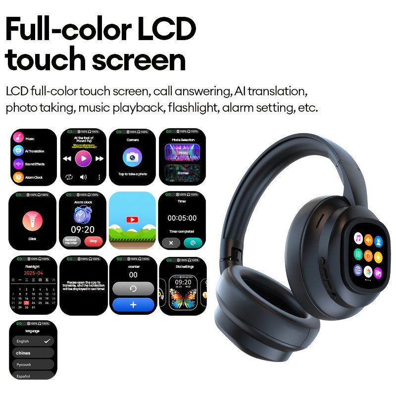 NNETM AI Translation Headphones LCD Touch Wireless Earbuds by NNETM