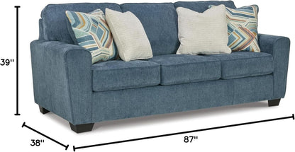 Blue Queen Stainresistant Memory Foam Sleeper Sofa by ShipItFurniture