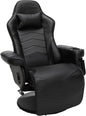 900 Gaming Recliner Black With Adjustable Leg Rest Cupholder by ShipItFurniture