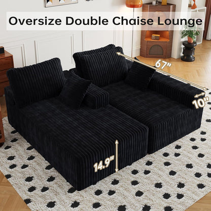 108 Inch Ultra Modular Sectional Sofa Cloud Memory Foam by ShipItFurniture