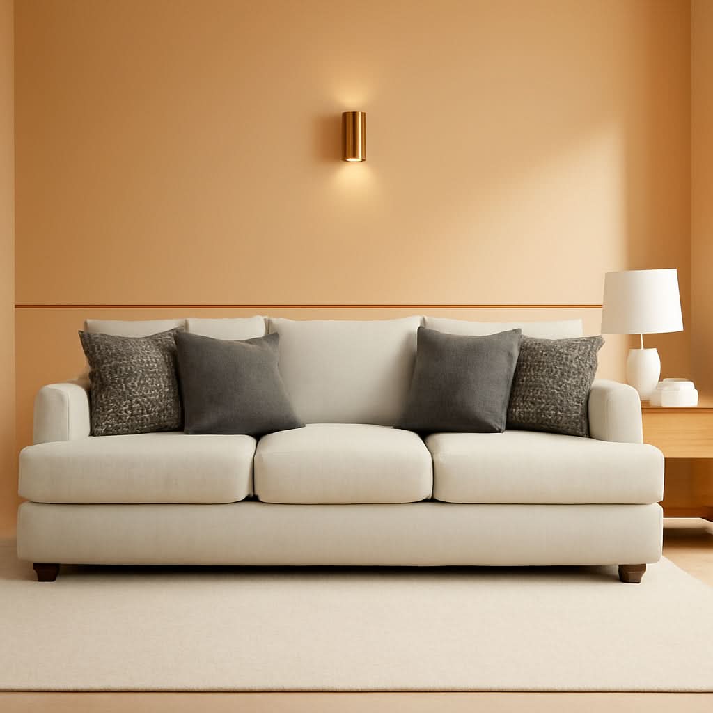 Soletren Premium Chenille Queen Sofa Sleeper White by ShipItFurniture
