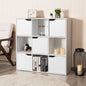 NNECW Cube Shelf with 9 Compartments & 5 Magnetic Doors by NNECW