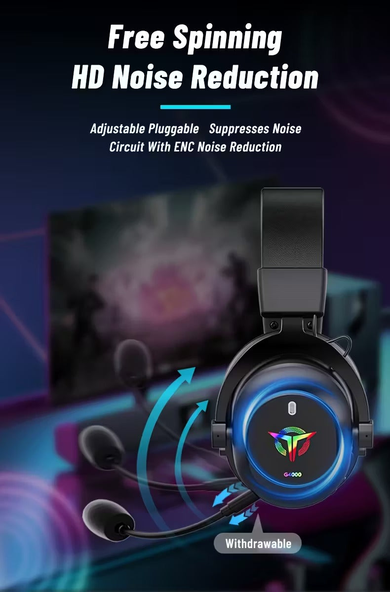 3-in-1 Gaming Headphones Wireless Wired Headset by CTN