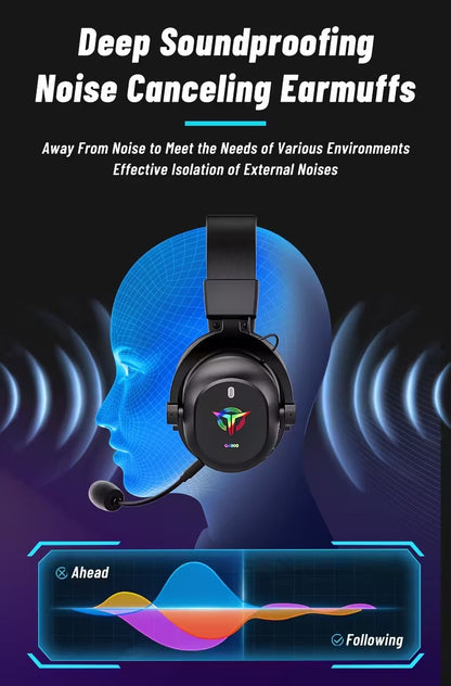 3-in-1 Gaming Headphones Wireless Wired Headset by CTN
