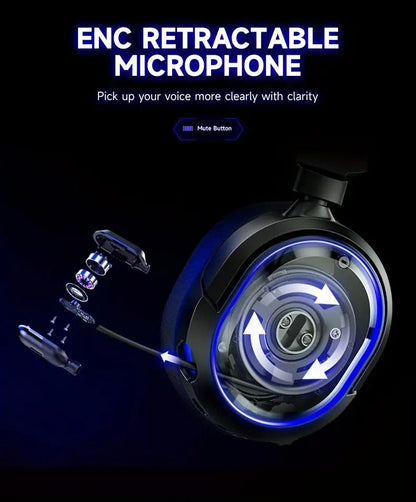 NNETM Wireless RGB Gaming Headset Surround by NNETM