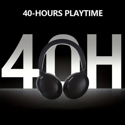 Over-Ear Wireless Headphones 40H Playtime Foldable with Mic by CTN