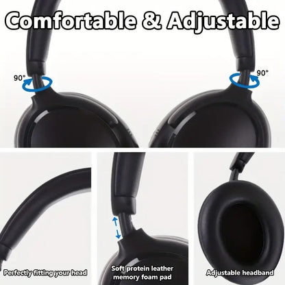 Over-Ear Wireless Headphones 40H Playtime Foldable with Mic by CTN