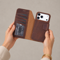 Brea iPhone 18 Pro Max Full-Grain Leather Wallet Case by TORONATA