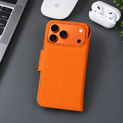 Brea iPhone 18 Pro Max Full-Grain Leather Wallet Case by TORONATA