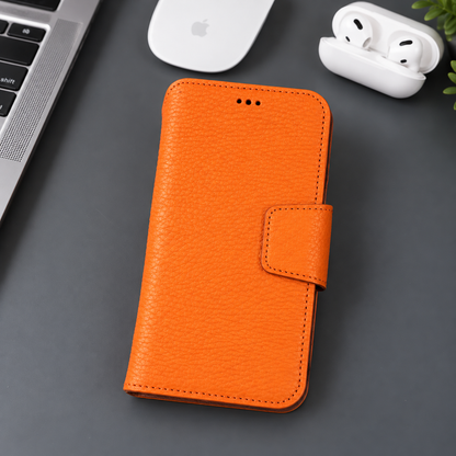Brea iPhone 18 Pro Max Full-Grain Leather Wallet Case by TORONATA