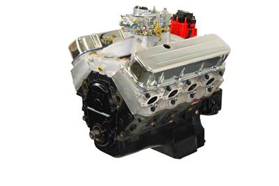 BluePrint Engines GM 496 C.I.D. 600 HP Stroker Dressed Carbureted Long Block Crate Engines - BP4967CTC by BluePrint Engines